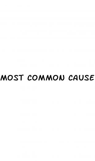 most common causes of male erectile dysfunction