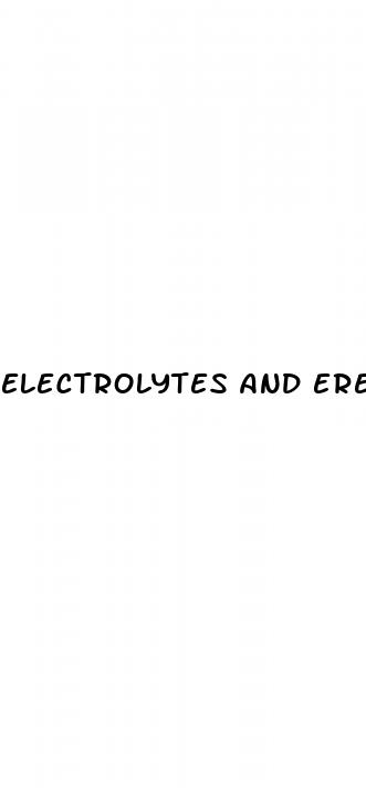 electrolytes and erectile dysfunction