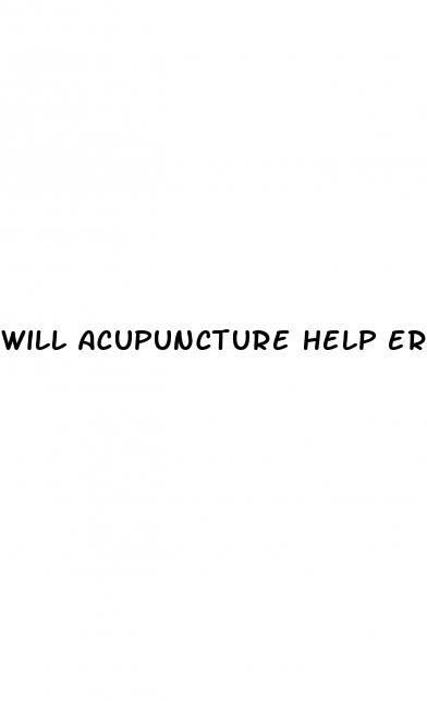 will acupuncture help erectile dysfunction