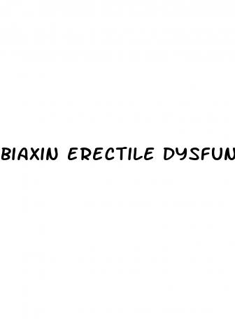 biaxin erectile dysfunction