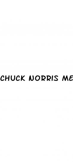 chuck norris medicine for erectile dysfunction