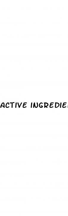 active ingredients in erectile dysfunction