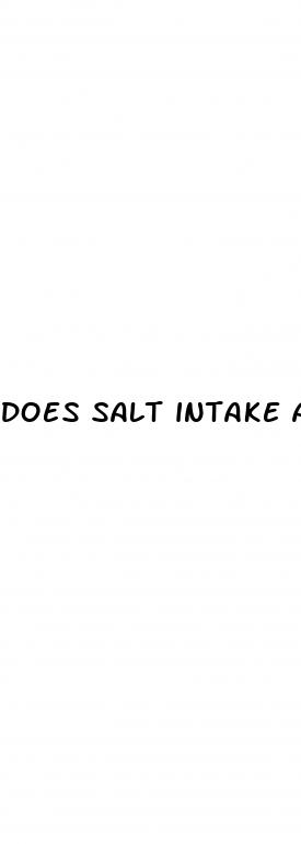 does salt intake affect erectile dysfunction