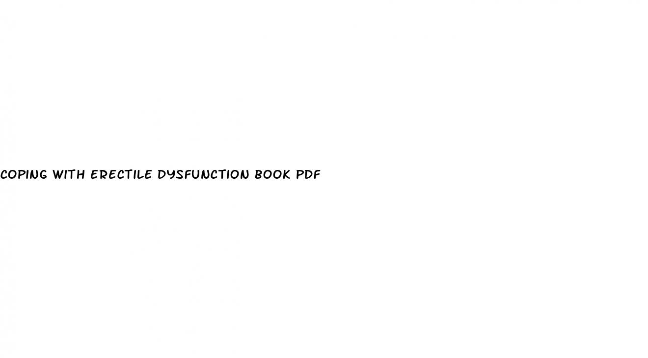 coping with erectile dysfunction book pdf