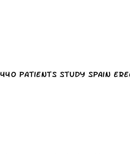 440 patients study spain erectile dysfunction