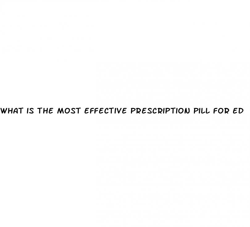 what is the most effective prescription pill for ed