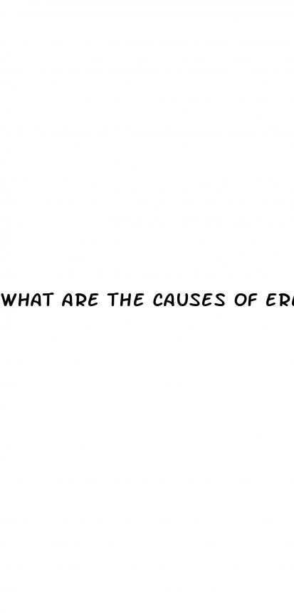 what are the causes of erectile dysfunction