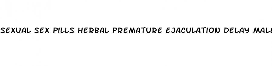 sexual sex pills herbal premature ejaculation delay male erectile enhancement