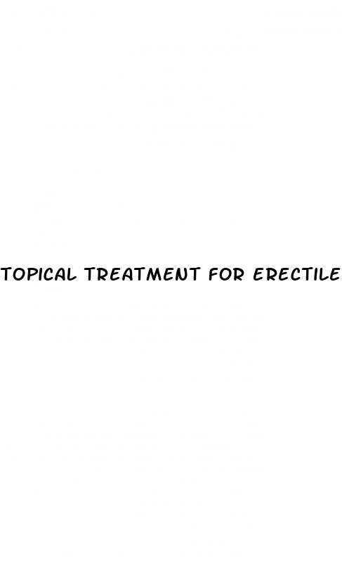 topical treatment for erectile dysfunction