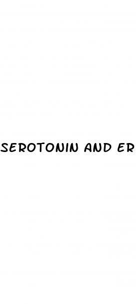serotonin and erectile dysfunction