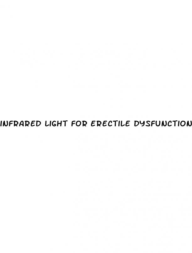 infrared light for erectile dysfunction