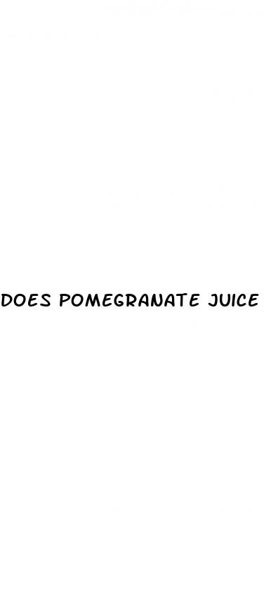 does pomegranate juice help erectile dysfunction