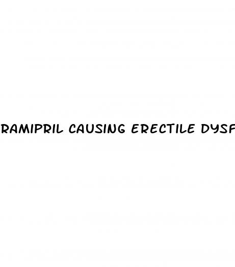 ramipril causing erectile dysfunction
