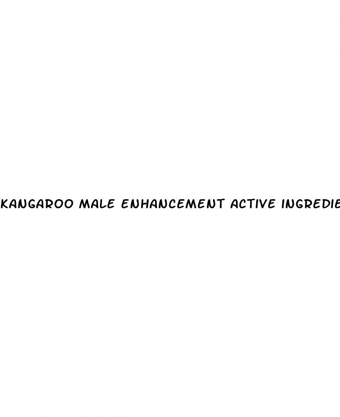 kangaroo male enhancement active ingredients
