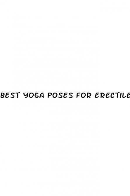 best yoga poses for erectile dysfunction