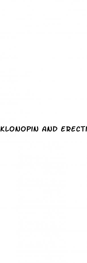 klonopin and erectile dysfunction