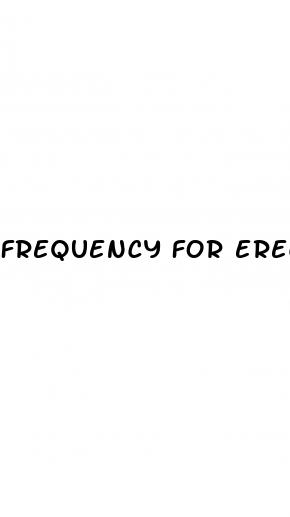 frequency for erectile dysfunction