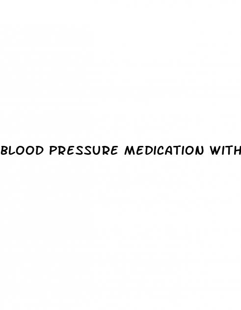 blood pressure medication with erectile dysfunction
