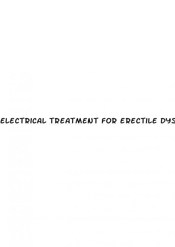 electrical treatment for erectile dysfunction