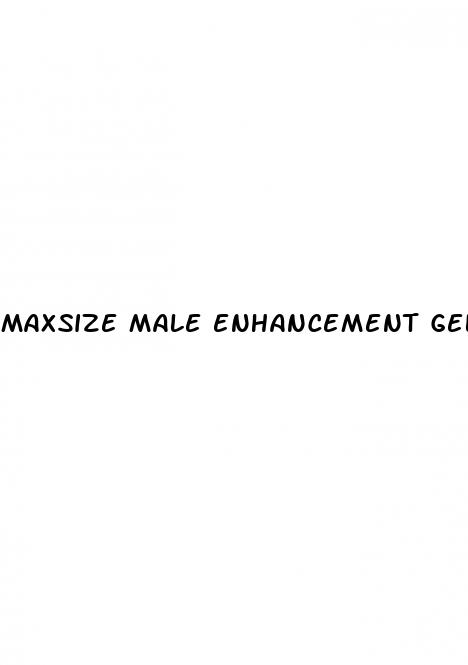 maxsize male enhancement gel