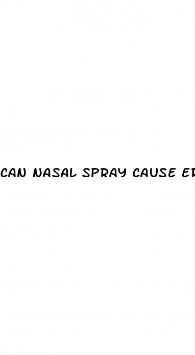 can nasal spray cause erectile dysfunction