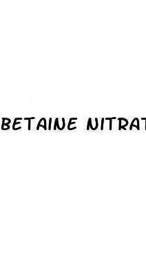 betaine nitrate erectile dysfunction