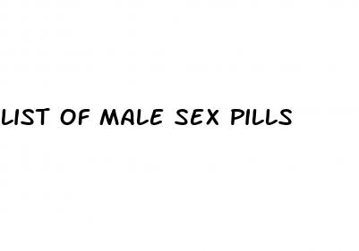 list of male sex pills