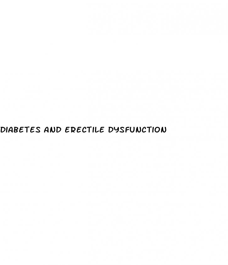 diabetes and erectile dysfunction