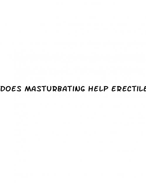 does masturbating help erectile dysfunction