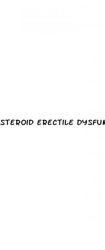 steroid erectile dysfunction