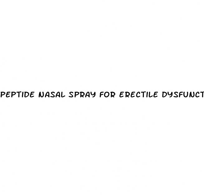 peptide nasal spray for erectile dysfunction