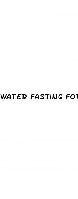 water fasting for erectile dysfunction