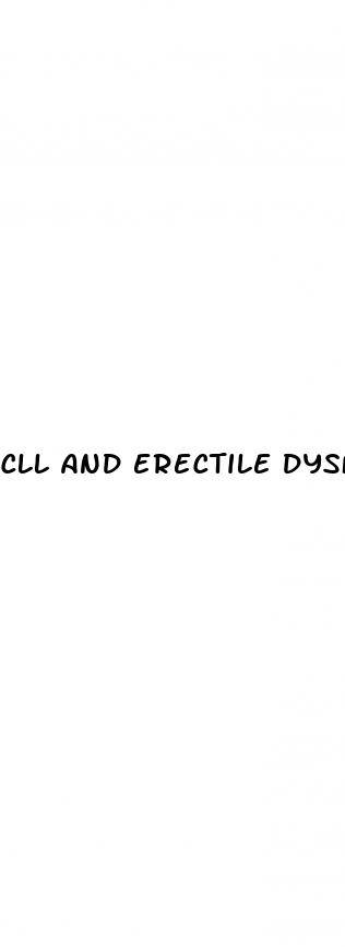 cll and erectile dysfunction