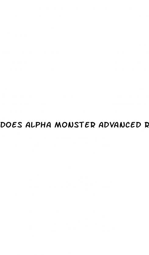 does alpha monster advanced really cure erectile dysfunction