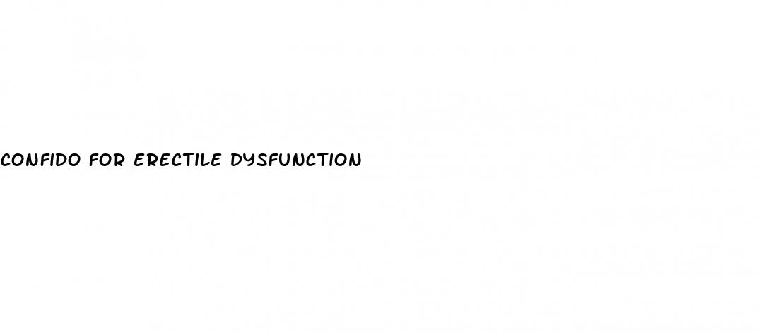 confido for erectile dysfunction