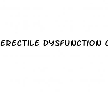 erectile dysfunction common causes