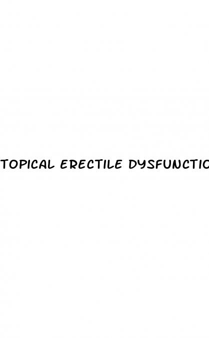topical erectile dysfunction gel