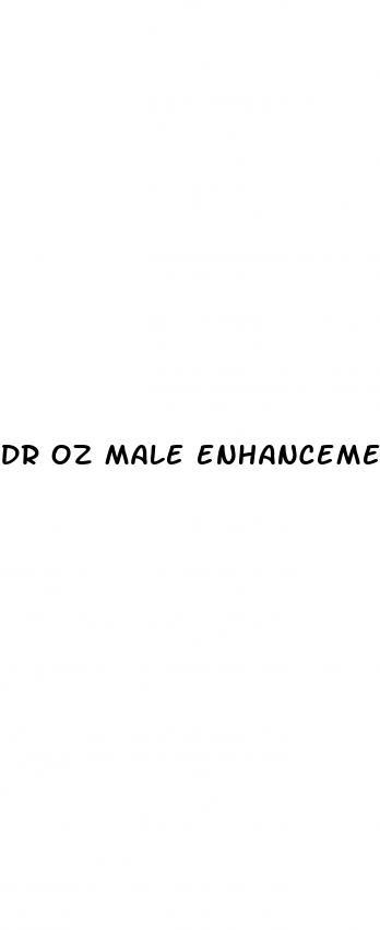 dr oz male enhancement supplements