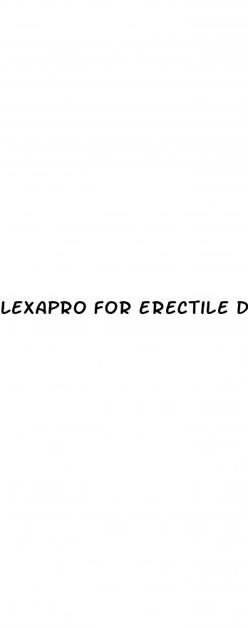 lexapro for erectile dysfunction