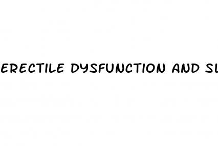 erectile dysfunction and sleep