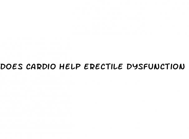 does cardio help erectile dysfunction