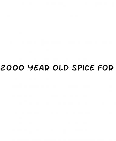 2000 year old spice for erectile dysfunction