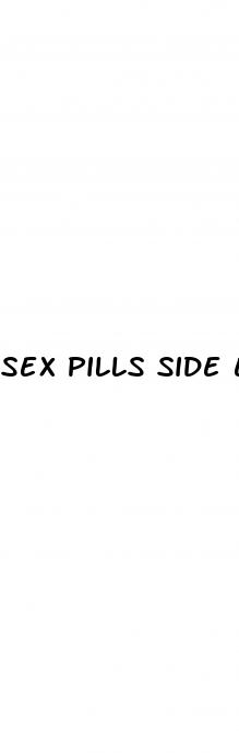 sex pills side effects