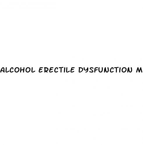 alcohol erectile dysfunction mechanism