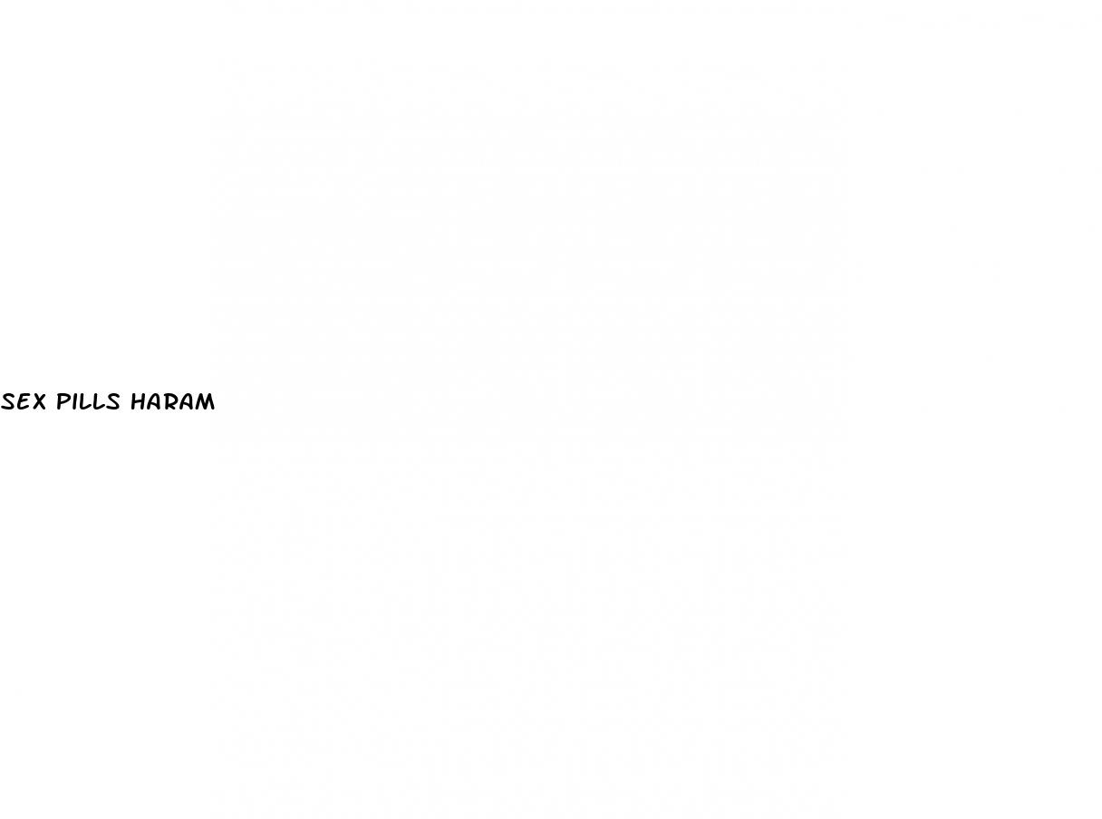 sex pills haram