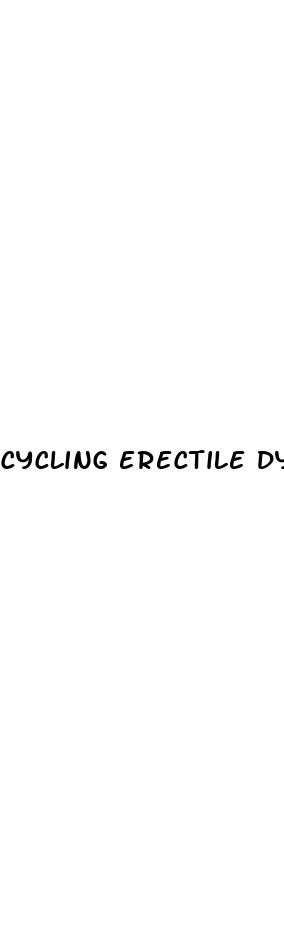 cycling erectile dysfunction