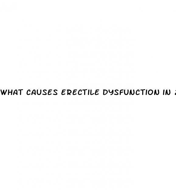 what causes erectile dysfunction in 20s