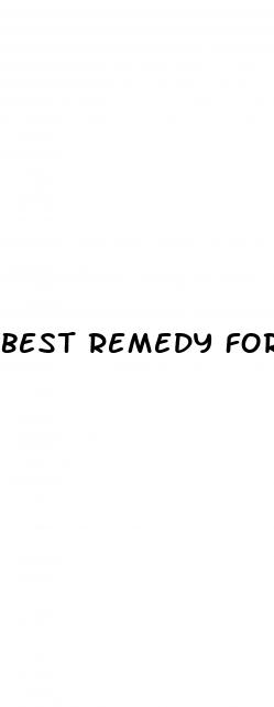 best remedy for erectile dysfunction treatment