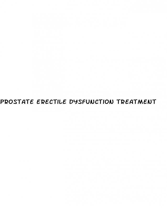 prostate erectile dysfunction treatment