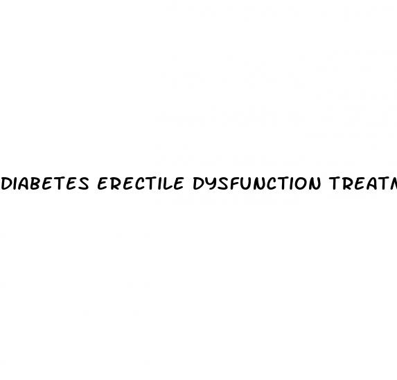 diabetes erectile dysfunction treatment